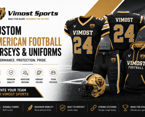 Custom American Football Jerseys 9 Custom American football jerseys manufacturer showing sublimated football team jerseys by Vimost Sports