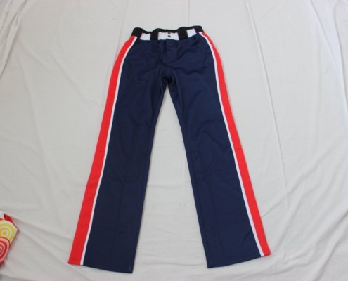 Custom Men's Baseball Jersey for Event Teamwear 10 navy baeball pant with red sripes