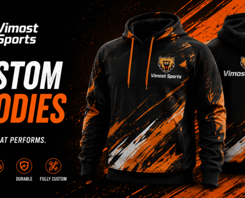 Custom Hoodies 7 Custom Hoodies Manufacturer showing custom logo and sublimation design by Vimost Sports