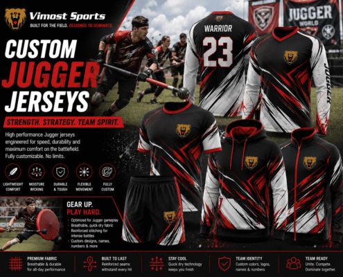 Custom Jugger Jerseys 1 Custom jugger jerseys manufacturer showing sublimated jugger shirts and teamwear by Vimost Sports