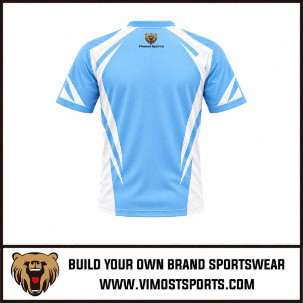 Custom Lacrosse Jerseys Blue and White Team Uniforms 2 Custom Lacrosse Jerseys Blue and White colors by Vimost Sports