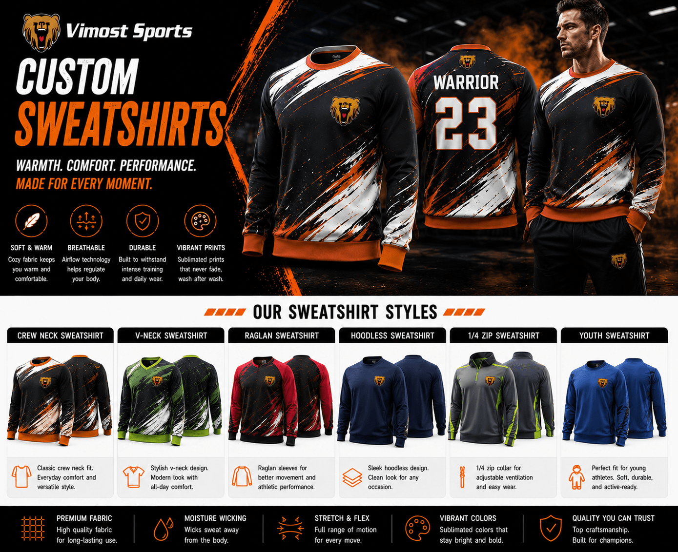 Custom Sweatshirts Product Custom sweatshirts for teams, brands, events and private label projects