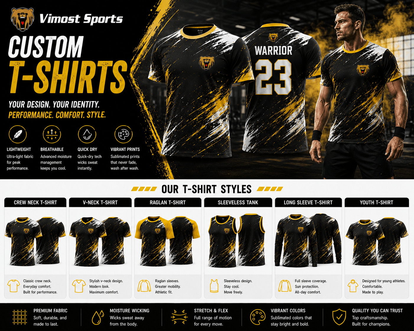 Custom Tshirts Product Custom t-shirts for teams, brands, events and private label projects
