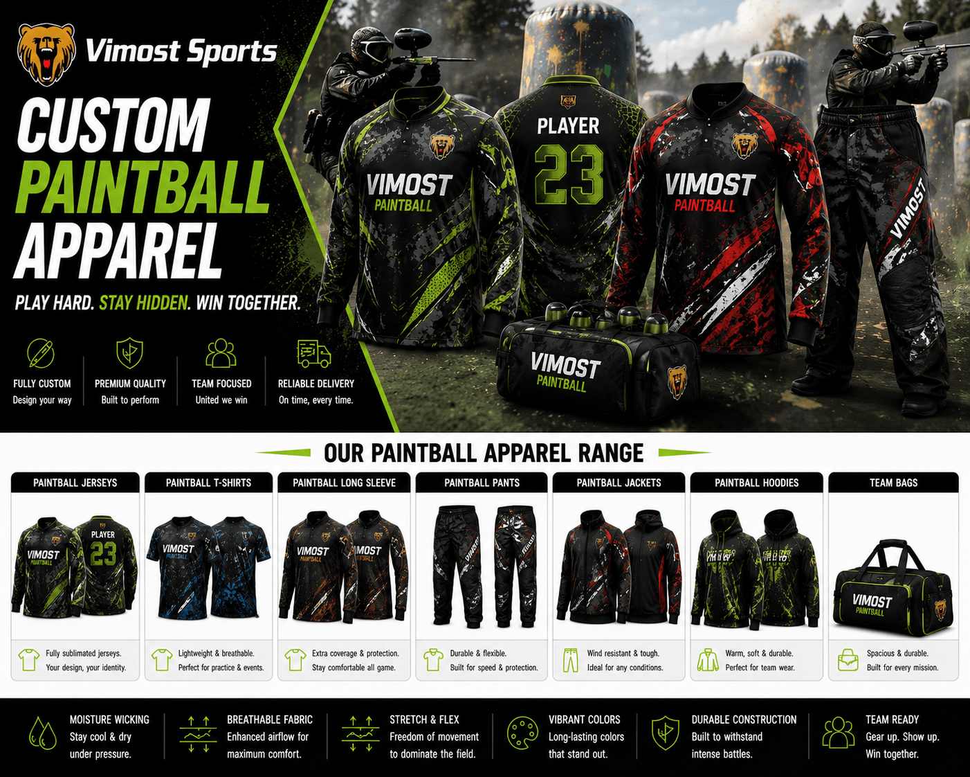 Custom paintball apparel products Custom paintball apparel products
