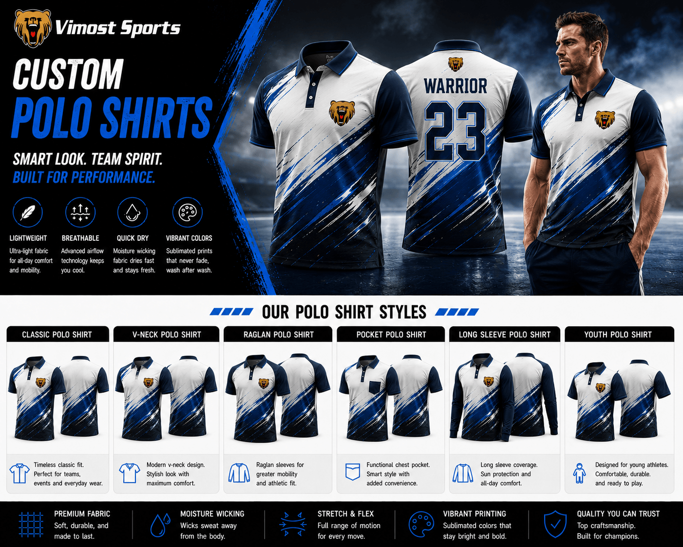 Custom polo shirts product Custom polo shirts for teams, brands, events and private label projects