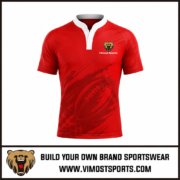 Custom Rugby Uniforms Red Rugby Rugby Shirt 1 Custom rugby uniforms red rugby brushes jersey