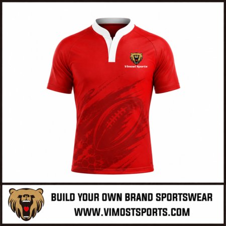 Custom Rugby Uniforms Red Rugby Rugby Shirt 12 Custom rugby uniforms red rugby brushes jersey