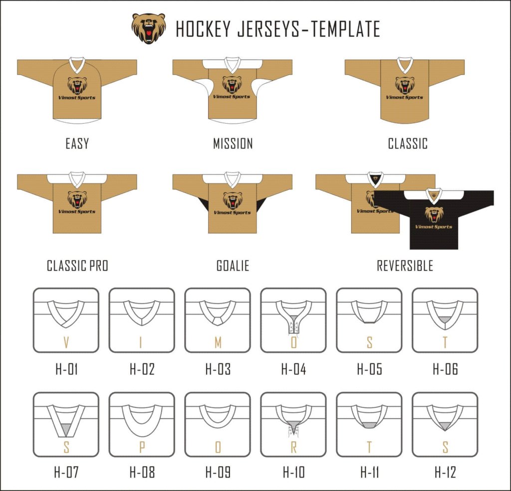 Hockey Jerseys-Template Hockey Jerseys Template
