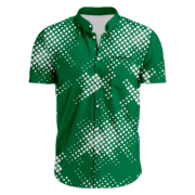Customize Racing Shirts and Race Car Designs 2 Green Mosiac Racing Shirts front