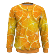 Newest Style orange Sweatshirts Sublimated Sweatshirts in size L From Vimost 6 LJY 09F 1