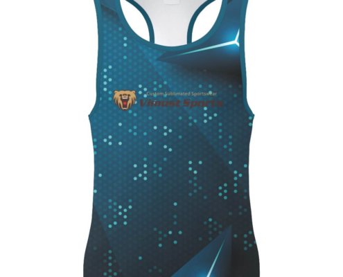 Custom OEM Sublimated T-Shirt for Repeat Team Uniform Orders with Club Identity Details 4 singlets, tank top