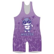 Custom Man's Sublimated Fluo Wrestling Singlets With Your Own Logos 7 LN 01 F 9