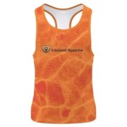Custom Sublimation Technology Any Color Vest 4 orange singlet