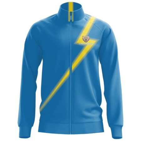Blue Custom Sublimation Jacket with Yellow Lightning and Lion Pattern.. 14 LN 09 F 10