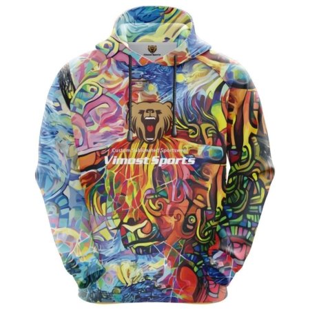 Custom Sublimated Hoodie with Cute Lion Pattern with Latest Fashion.. 11 LN 19 F 3
