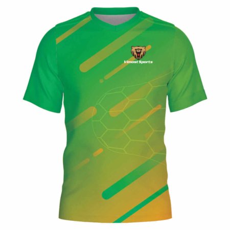 custom tartan soccer jersey round collar soccer shirts 14 LW 01F 1