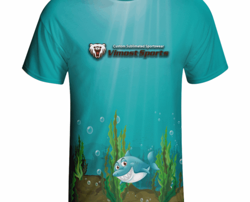 Custom Teal Sublimated T-Shirt
