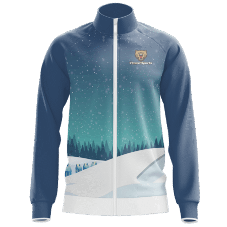 Custom Sublimation Jacket with Snow Pattern.. 6 LW 15 F 2