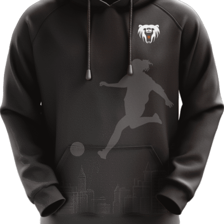 Custom Sublimated Hoodie of Black Colors Hood with Black Strings.. 9 LW H06F 2