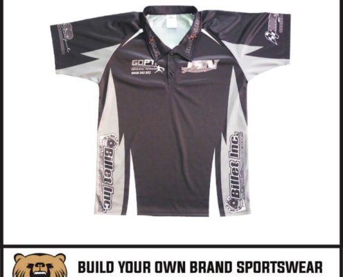 Polo 159 black and gray polo