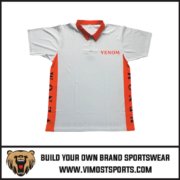 Fully Sublimated Good Quality Sublimation Zipped Polos 4 polo shirts
