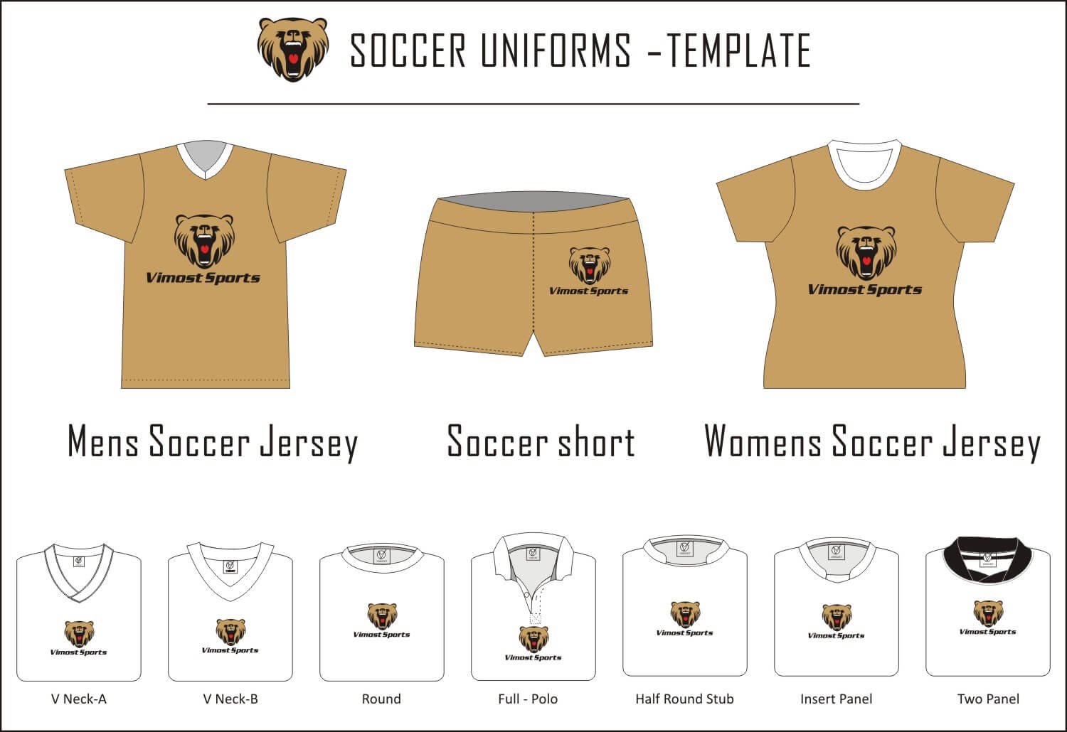 Soccer unifroms template