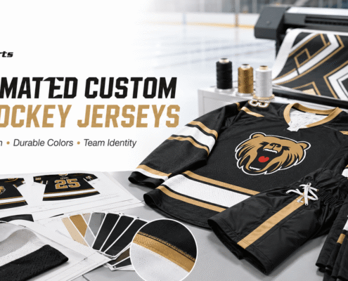 Sublimated custom ice hockey jerseys for teams by Vimost Sports