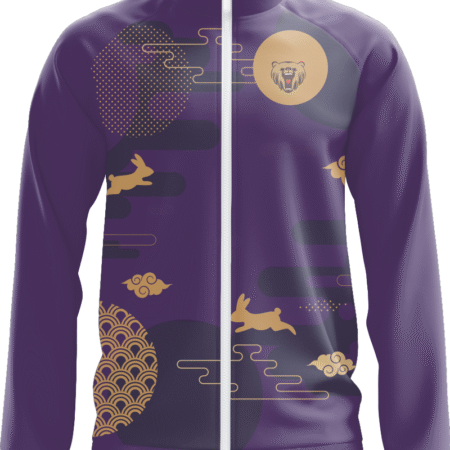 Custom Sublimation Jacket of Latest Fashion with Moon and Rabbit Pattern.. 14 TLH 12 F 3