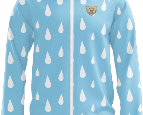 Custom Baby Blue Raindrop Team Jacket 10 Raindrops jacket