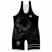 Custom 2023 Team Sportswear BLACK Youth Wrestling Singlets 5 XFR 01 F 12