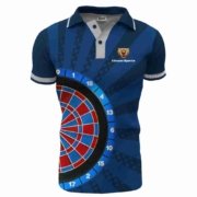 sublimation Team Adult Dart Game Stand Collar Polo Shirts supplier 8 XFR 03 F 6