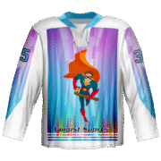 COMPANY Custom WHITE and BLUE Youth Hot Sale Ice Hockey Sportswear 6 XJP 04 F 7