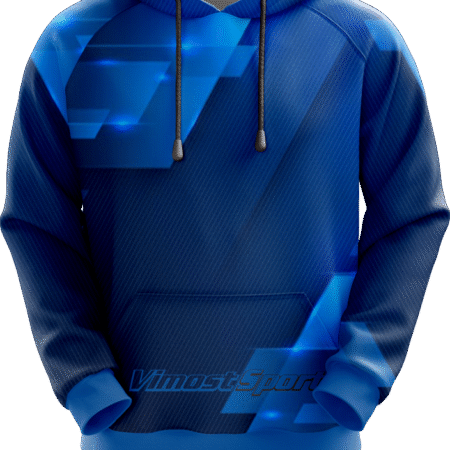 Blue Hoodie with Black Strings with High Quality Factory.. 12 XJP H08F 1