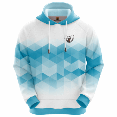 Hoodie of Blue and White with Strings Design for You with Cheap Price.. 1 ZL 12 F 1