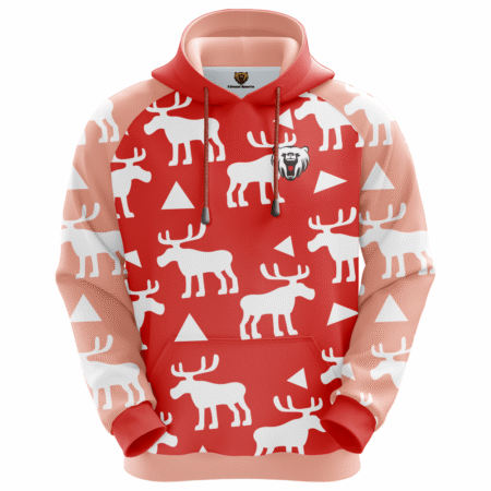 Red Hoodie of High Quality with Strings Design for You With Sublimation Printing.. 11 ZL 14F 1