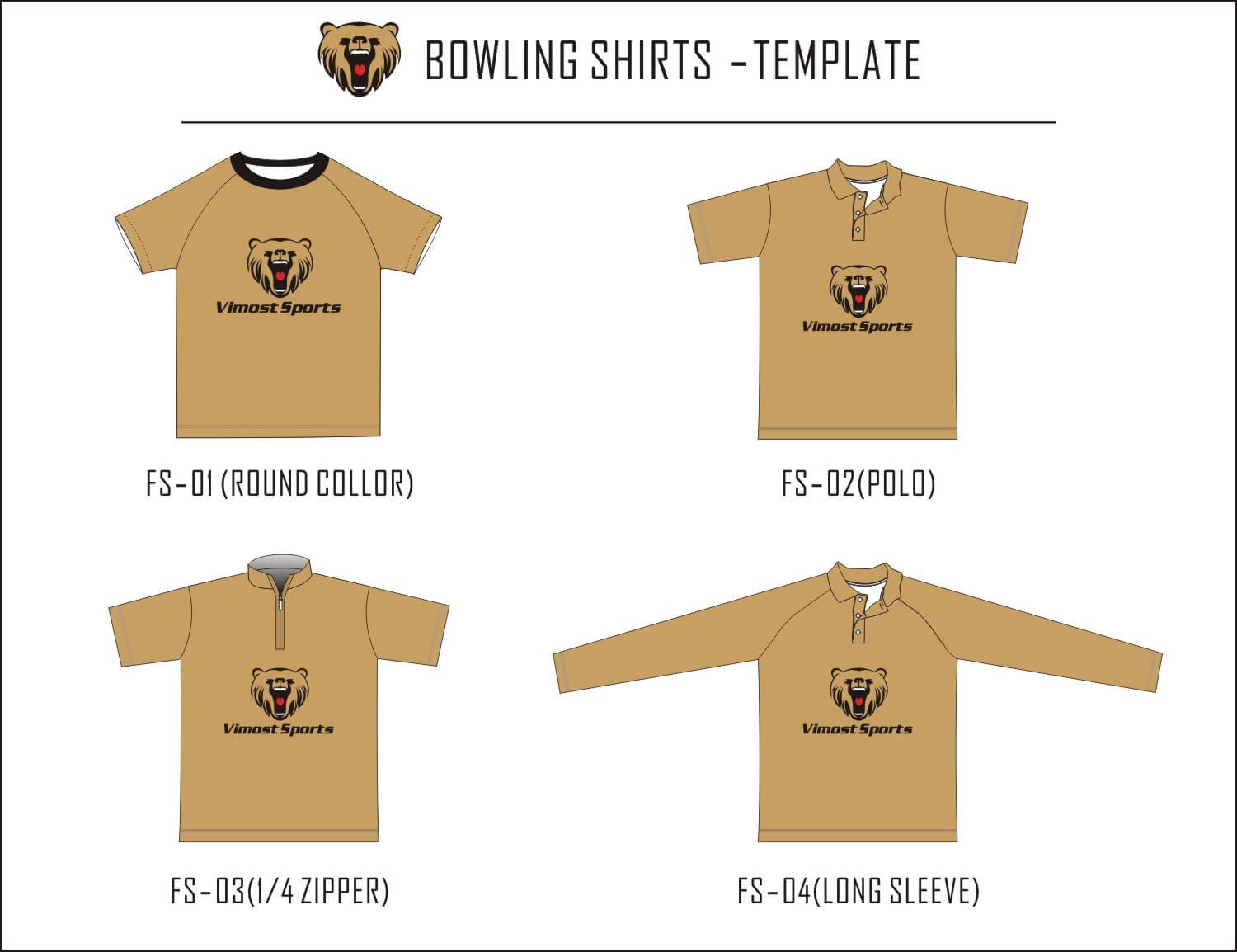 bowling Shirts Template