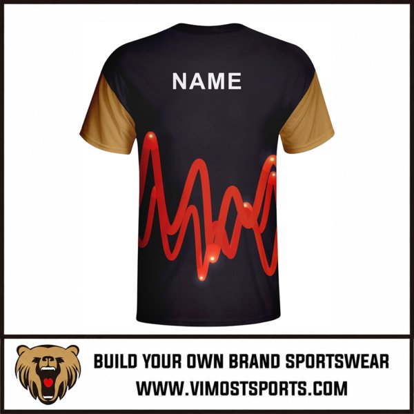 custom T-Shirts Landmark shirts 3 custom T-Shirts Black and Brown shirts back by Vimost Sports