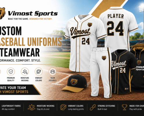 Custom Baseball Uniforms 8 Custom baseball uniforms manufacturer showing baseball jerseys, softball jerseys, pants, vests and jackets by Vimost Sports