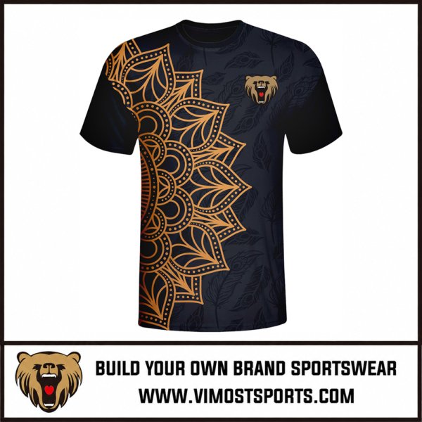 Custom Esports Jersey Navy Hexagon Pattern Design 4 custom esports jersey black with leaves and flower pattern by Vimost Sports