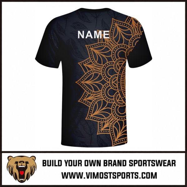 Custom Esports Jersey Navy Hexagon Pattern Design 5 custom esports jersey black with leaves and flower pattern by Vimost Sports