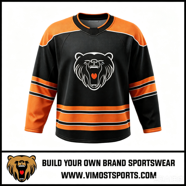 Sublimated Custom Ice Hockey Jerseys with 100% Polyester Sublimated Team Uniforms 3 custom colorful ice hockey jerseys by vimost