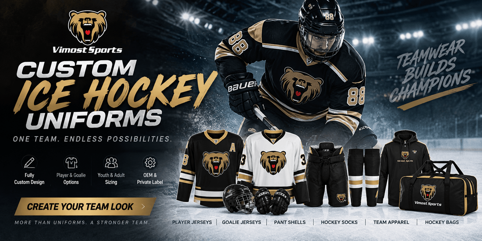 Custom Ice Hockey Uniforms: Styles, Customization Options and Team Ordering Guide 2 custom ice hockey uniforms design banner