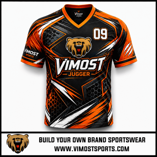 Custom Jugger Jerseys Black for Teams, Clubs and Tournaments 4 custom jugger shirts yellow design sublimation