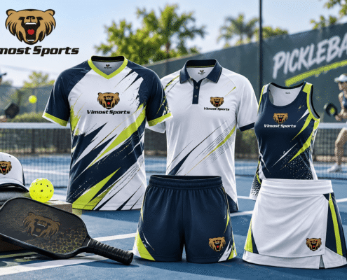 Custom Pickleball Apparel: Build a Complete Team Collection 2 Custom pickleball apparel collection featuring jerseys polos shorts and skorts by Vimost Sports