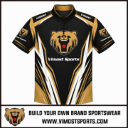 Custom Racing Shirt Black Sublimated Design 1 custom racing shirt black by Vimost