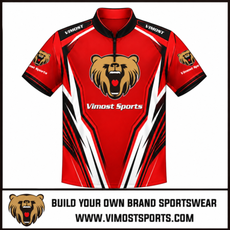 Custom Racing Jersey Red Sublimated 1 custom racing jersey by Vimost