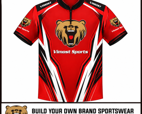 Custom Racing Jersey Red Sublimated 3 custom racing jersey by Vimost