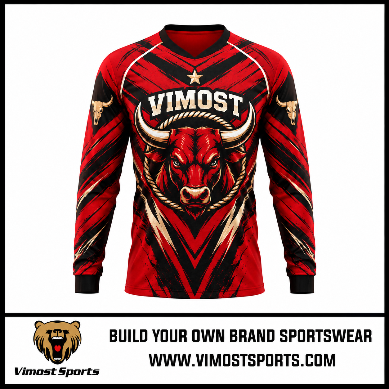 Custom Rodeo Jersey Personalized Brands bullfighter Shirts 1 custom-redeo-jersey-red