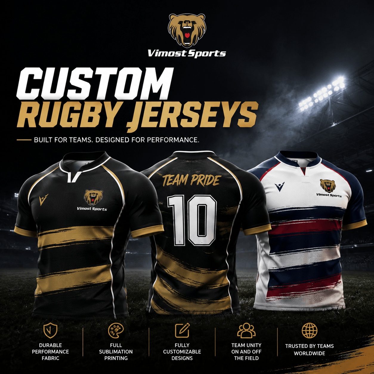 5 Steps to Order Professional Custom Rugby Jerseys 2 How to Order Custom Rugby Jerseys for Your Team