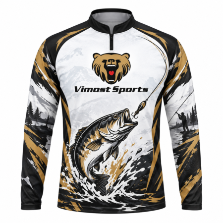 Custom Fishing Shirt Black Gold 6 custom sublimated fishing shirt